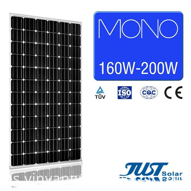 Mono paneles solares de 195W con 25 años de garantía